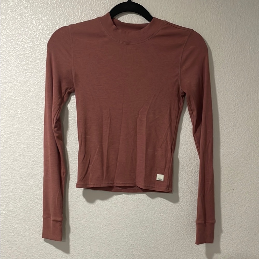 Vuori long sleeve in tan/pink
